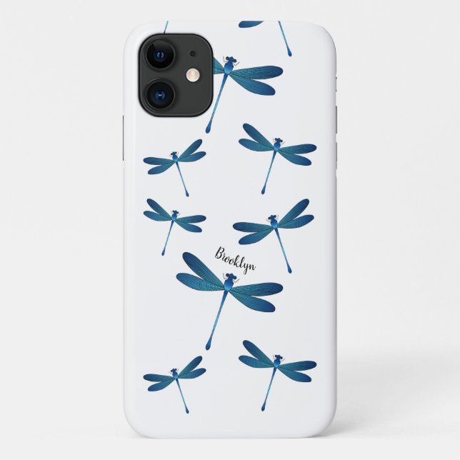 Dragonfly cartoon illustration  Case-Mate iPhone case (Back)
