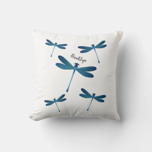 Dragonfly cartoon illustration cushion