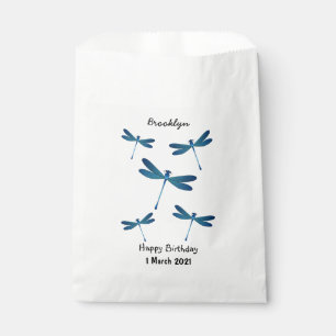 Dragonfly cartoon illustration favour bag