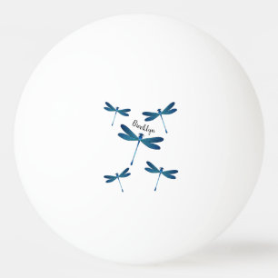 Dragonfly cartoon illustration ping pong ball