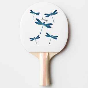 Dragonfly cartoon illustration ping pong paddle