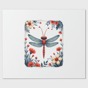 Dragonfly Christmas T-Shirt_1 (2) Wrapping Paper