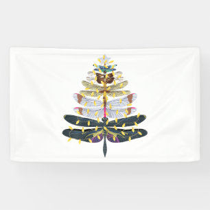 Dragonfly Christmas Tree Banner