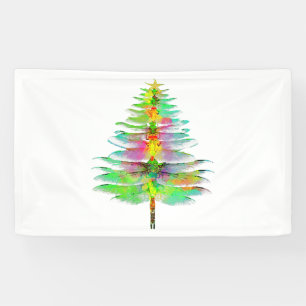 Dragonfly Christmas Tree  Banner