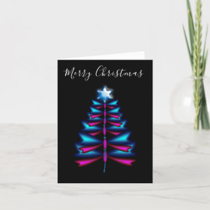 Dragonfly Christmas tree card