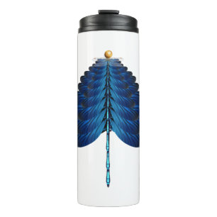 Dragonfly christmas Tree Christmas Gift Thermal Tumbler