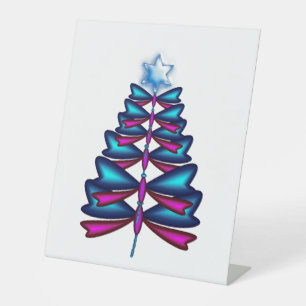 Dragonfly Christmas tree Dragonfly Christmas tree Pedestal Sign