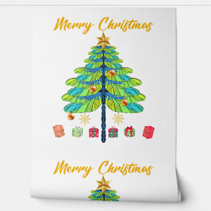 Dragonfly Christmas Tree Gift Wallpaper