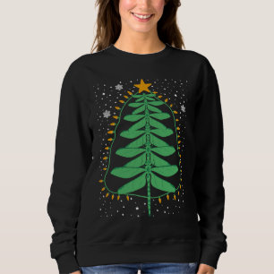 Dragonfly Christmas Tree Lights Xmas Mens Womens K Sweatshirt