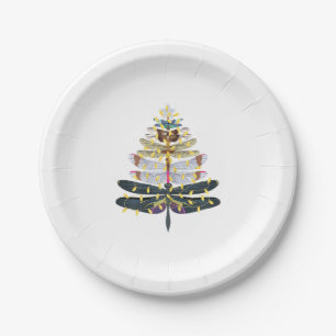 Dragonfly Christmas Tree   Paper Plate