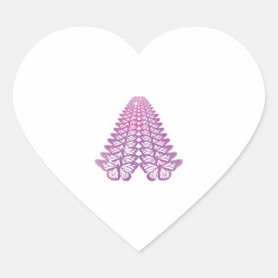 dragonfly christmas tree shirt butterfly heart sticker