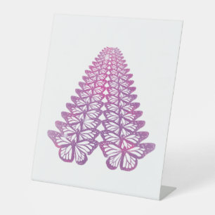 dragonfly christmas tree shirt butterfly pedestal sign