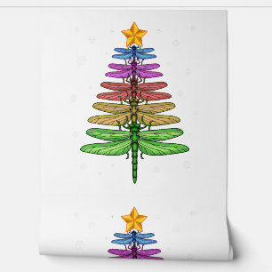Dragonfly Christmas Tree Shirt Insect Lover Xmas C Wallpaper