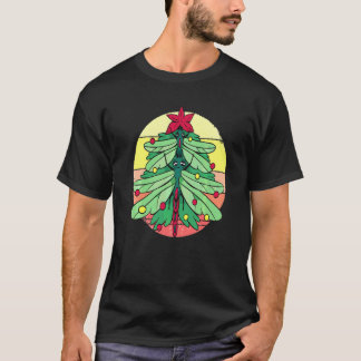 Dragonfly Christmas Tree T-Shirt
