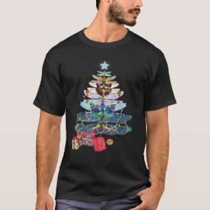 Dragonfly Christmas Tree Vintage Insects Lovers Xm T-Shirt