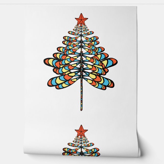 dragonfly christmas tree             wallpaper (Unrolling)