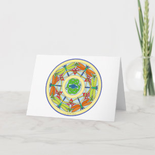 dragonfly circle card