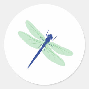 Dragonfly Classic Round Sticker