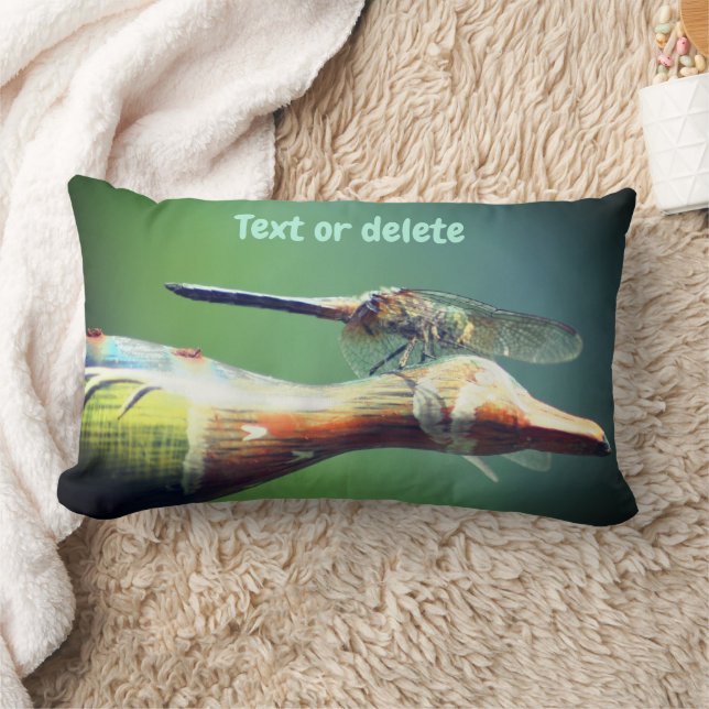 Dragonfly Co Pilot Insect  Personalized Lumbar Cushion (Blanket)