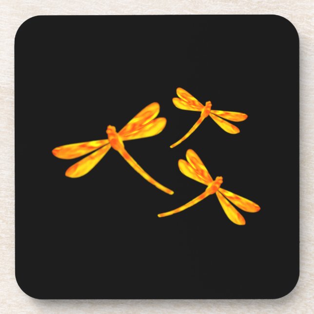 Dragonfly Coasters - Fire (Front)