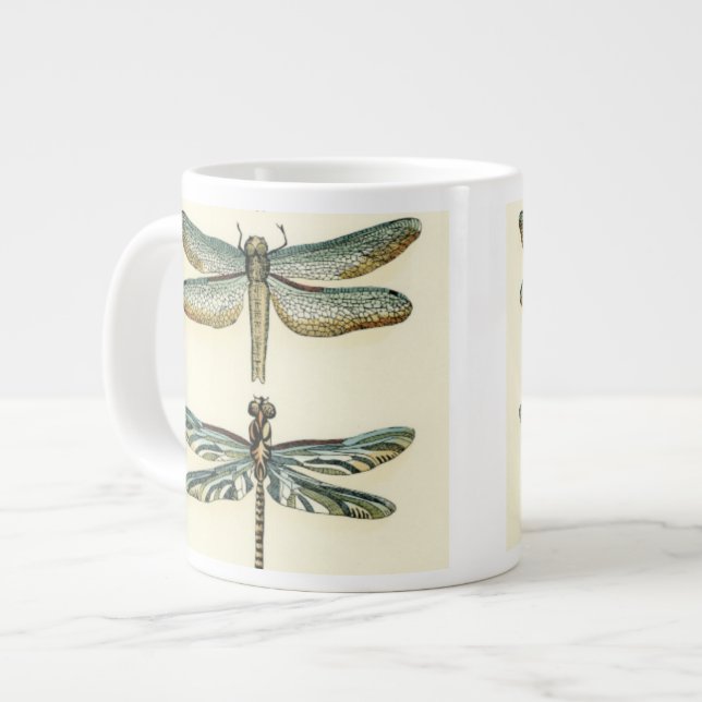 Dragonfly Collection by Chariklia Zarris Large Coffee Mug (Front Left)