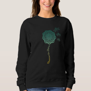 Dragonfly Colorful Mandala Peace Zen Yoga Chakra O Sweatshirt