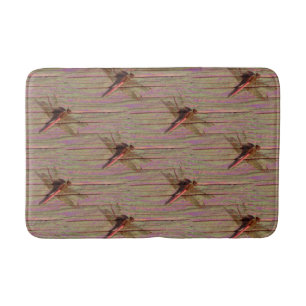 Dragonfly Colourful Bath Mat