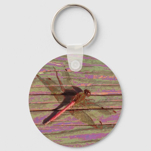 Dragonfly Colourful Key Ring (Front)
