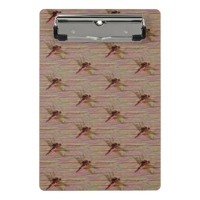 Dragonfly Colourful Mini Clipboard (Front)