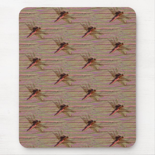 Dragonfly Colourful Mouse Pad (Front)