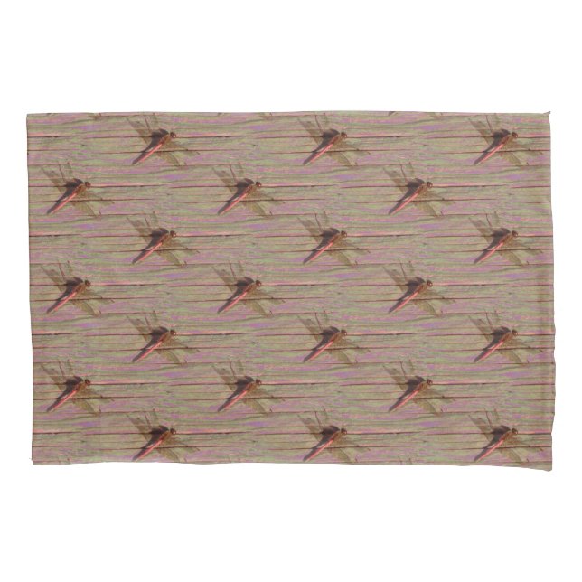 Dragonfly Colourful Pillowcase (Front)