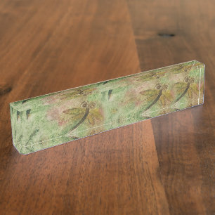 Dragonfly Cotton Candy Nameplate