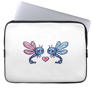 Dragonfly couple in love animal Valentine's Day Laptop Sleeve