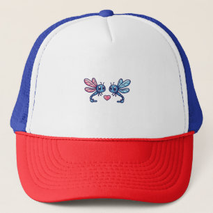 Dragonfly couple in love animal Valentine's Day Trucker Hat
