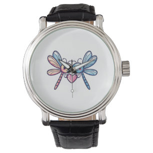 Dragonfly couple in love animal Valentine's Day Watch