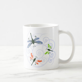 dragonfly curl coffee mug