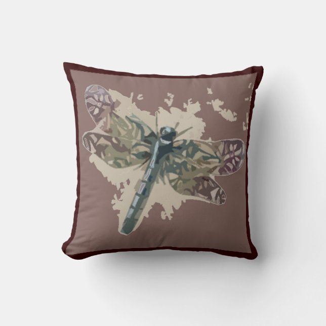 Dragonfly Cutout Cushion (Front)