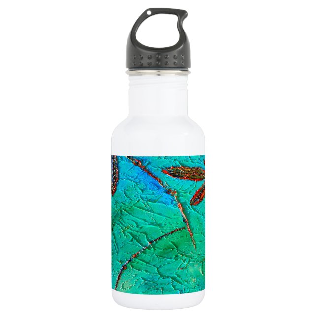 Dragonfly Dance 532 Ml Water Bottle (Front)