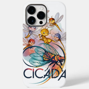 "Dragonfly Dance: A Vibrant Cicada Composition"? Case-Mate iPhone 14 Pro Max Case
