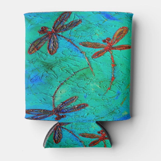 Dragonfly Dance Can Cooler (Front)