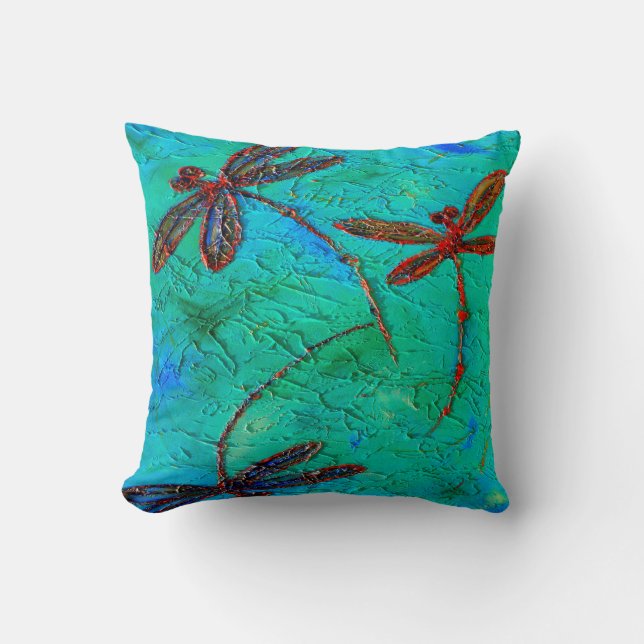 Dragonfly Dance Cushion (Front)