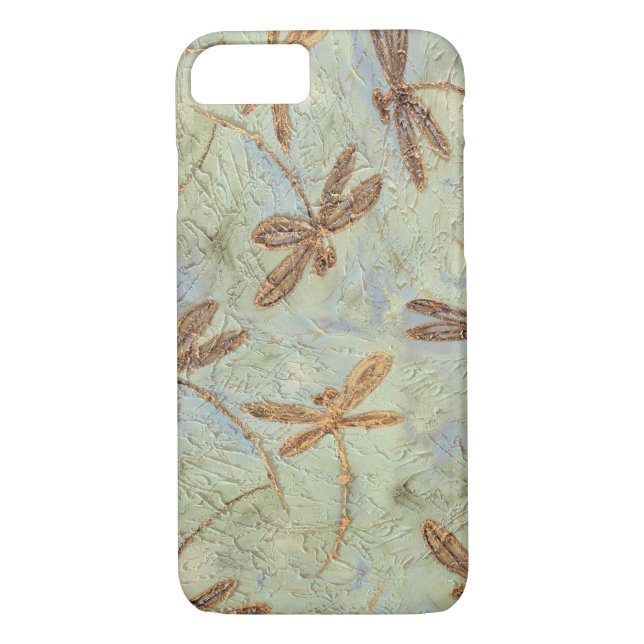 Dragonfly Dance Gold Case-Mate iPhone Case (Back)