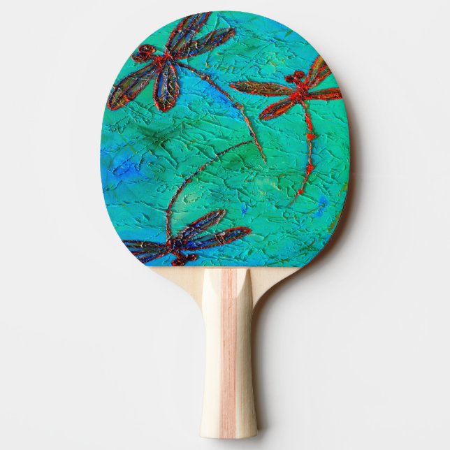 Dragonfly Dance Ping Pong Paddle (Back)