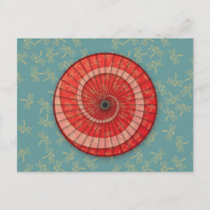 dragonfly dance postcard