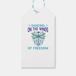 Dragonfly Dancing On The Winds Dragonfly Lovers Dr Gift Tags