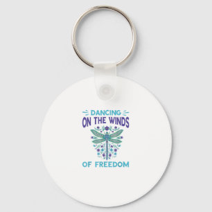 Dragonfly Dancing On The Winds Dragonfly Lovers Dr Key Ring