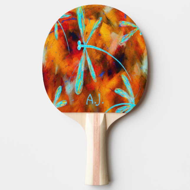 Dragonfly Desert Flit Ping Pong Paddle (Front)