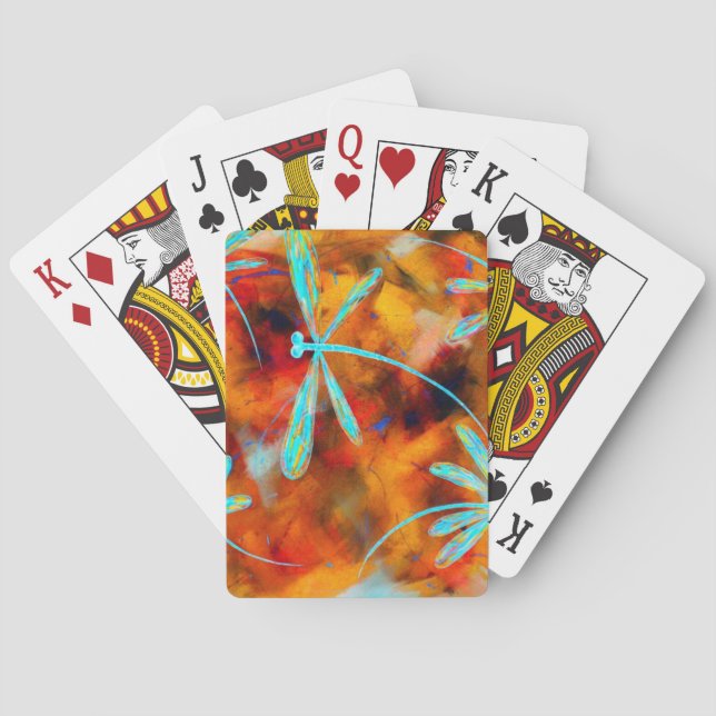 Dragonfly Desert Flit Playing Cards (Back)