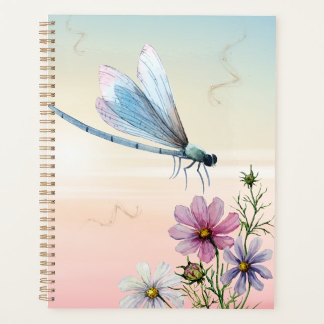 Dragonfly Design Notebook Planner (Front)