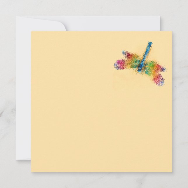 Dragonfly Design your own Invitation (Front)